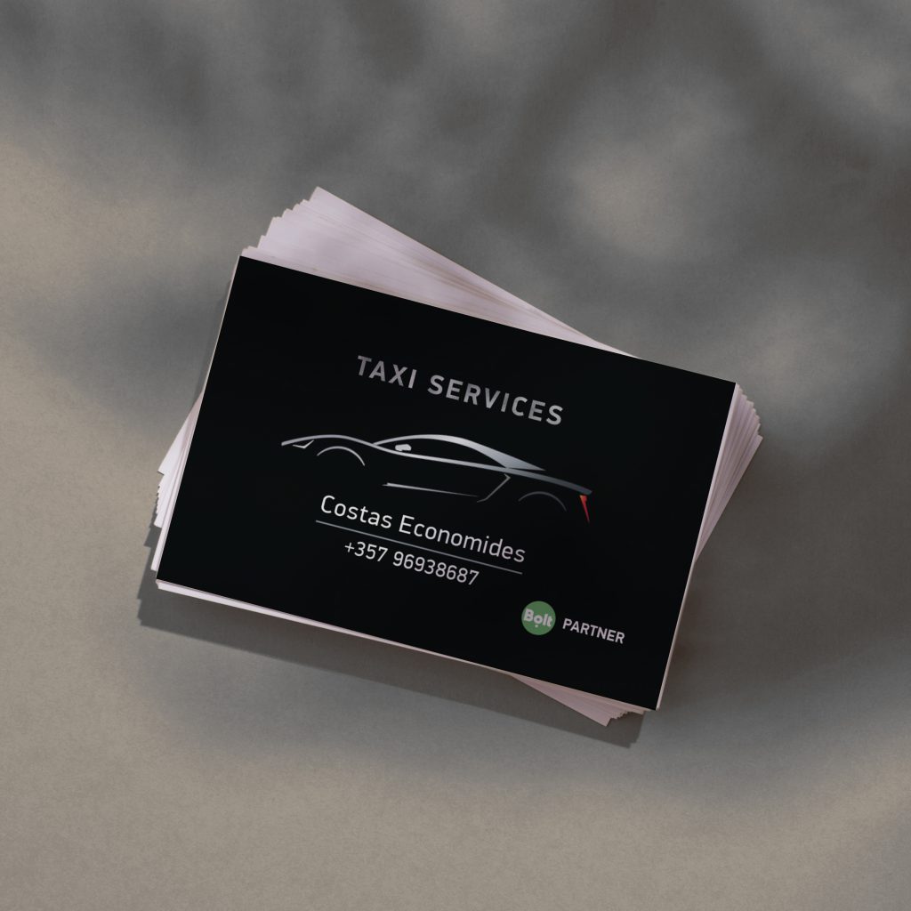 taxi service business card